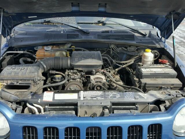 1J4GL48K33W647975 - 2003 JEEP LIBERTY SP BLUE photo 7