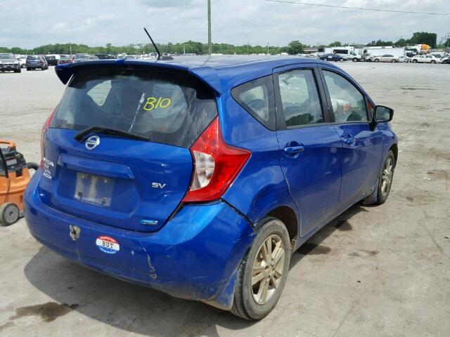 3N1CE2CP8FL358982 - 2015 NISSAN VERSA NOTE BLUE photo 4