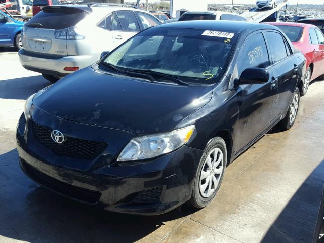 1NXBU4EE7AZ253508 - 2010 TOYOTA COROLLA BA BLACK photo 2