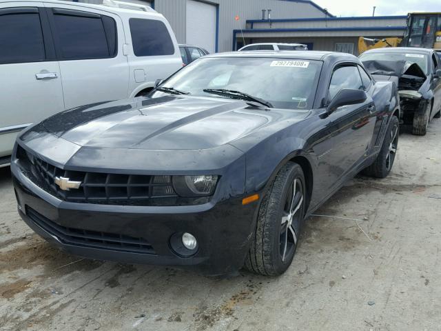 2G1FC1E35C9167757 - 2012 CHEVROLET CAMARO LT BLACK photo 2