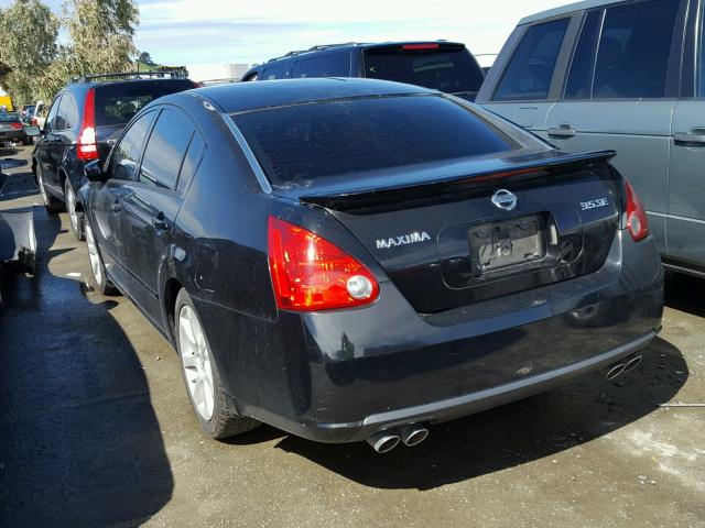 1N4BA41E58C808027 - 2008 NISSAN MAXIMA SE BLACK photo 3