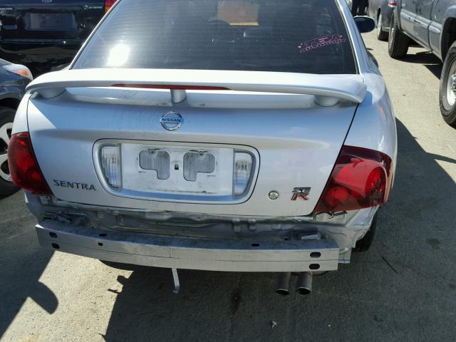 3N1AB51D26L456075 - 2006 NISSAN SENTRA SE- SILVER photo 9