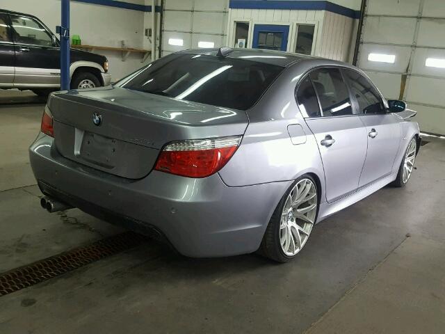 WBANB33525B088678 - 2005 BMW 545 I GRAY photo 4