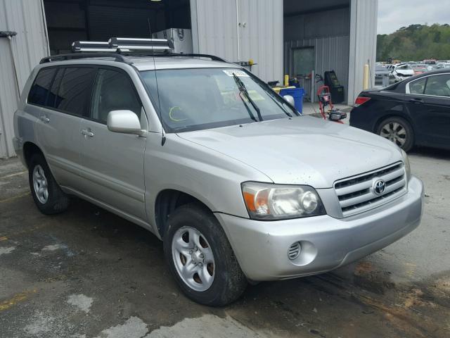 JTEGD21A650120684 - 2005 TOYOTA HIGHLANDER SILVER photo 1