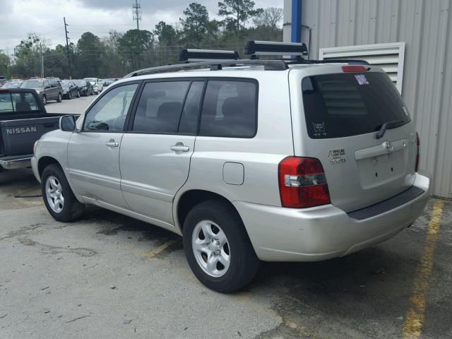 JTEGD21A650120684 - 2005 TOYOTA HIGHLANDER SILVER photo 3