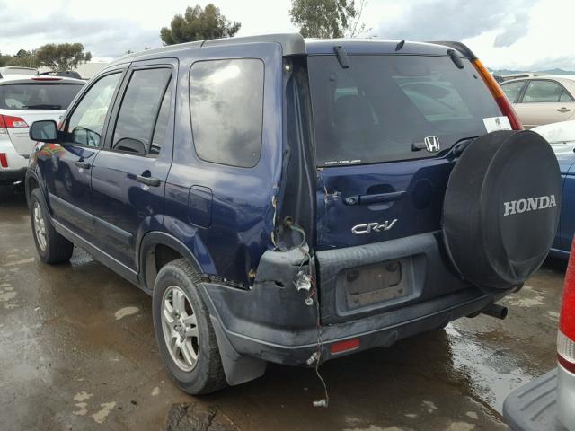 JHLRD78813C030161 - 2003 HONDA CR-V EX BLUE photo 3