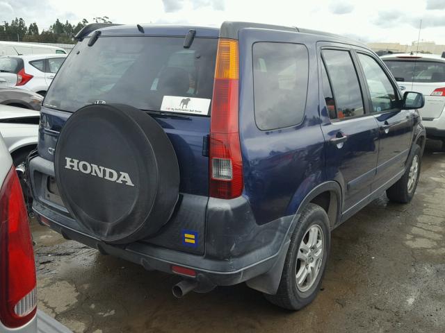 JHLRD78813C030161 - 2003 HONDA CR-V EX BLUE photo 4