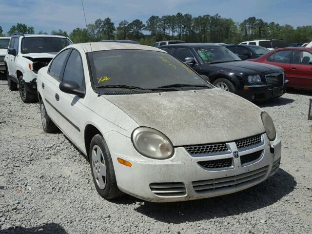 1B3ES26C05D121366 - 2005 DODGE NEON BASE WHITE photo 1