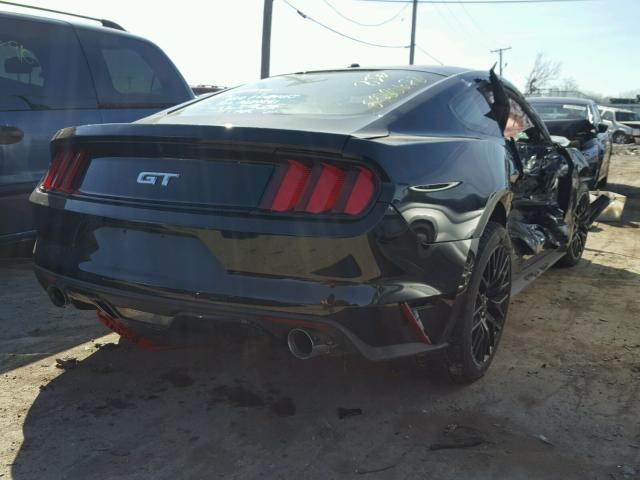 1FA6P8CF6F5391015 - 2015 FORD MUSTANG GT BLACK photo 4