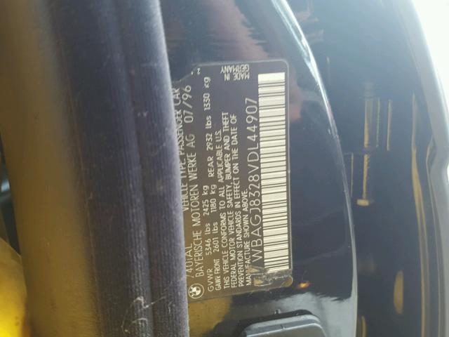 WBAGJ8328VDL44907 - 1997 BMW 740 IL BLACK photo 10