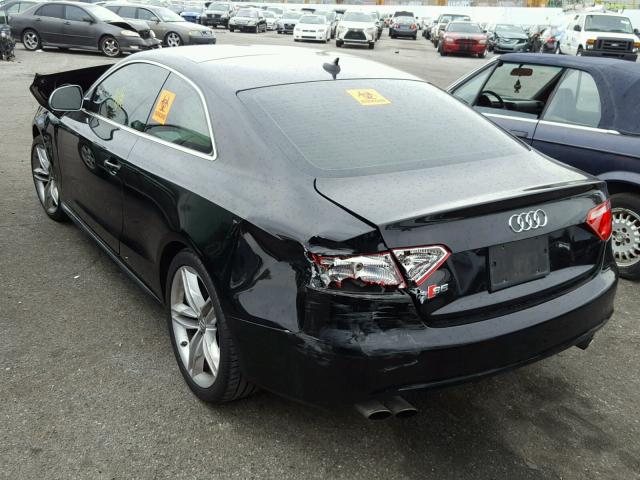 WAURV78T49A039632 - 2009 AUDI S5 QUATTRO BLACK photo 3