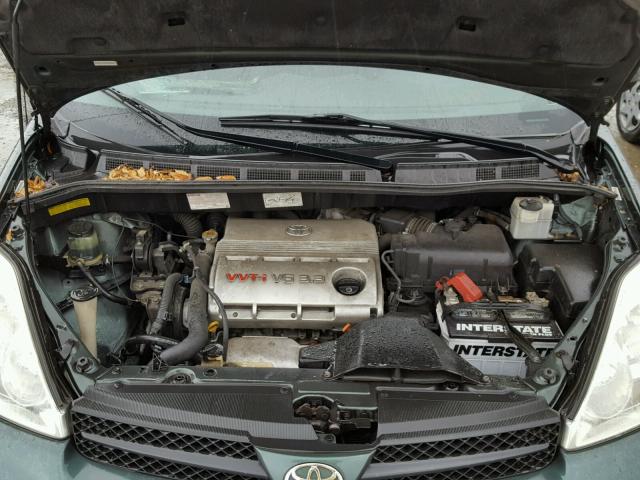 5TDZA23C44S182021 - 2004 TOYOTA SIENNA CE GREEN photo 7