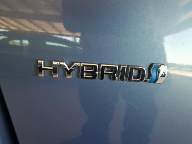 JTDKB20U897848570 - 2009 TOYOTA PRIUS 蓝色 照片 9