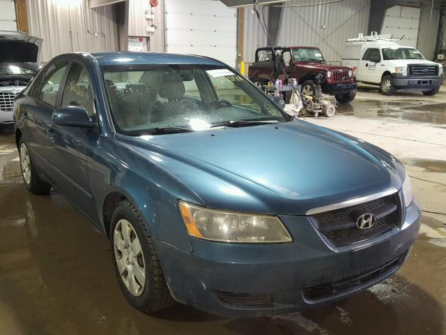 5NPET46F98H338432 - 2008 HYUNDAI SONATA GLS BLUE photo 1