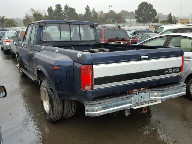 1FTJX35GXPKA67713 - 1993 FORD F350 BLUE photo 3