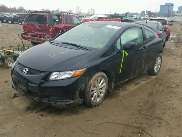 2HGFG3B18CH540291 - 2012 HONDA CIVIC EXL შავი ფოტო 2