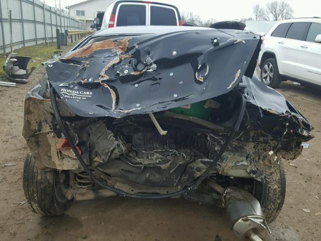 2HGFG3B18CH540291 - 2012 HONDA CIVIC EXL შავი ფოტო 9