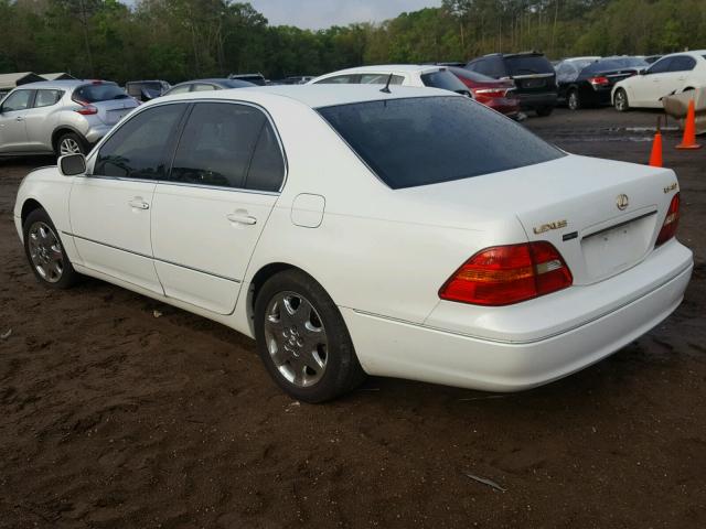 JTHBN30F430102386 - 2003 LEXUS LS 430 WHITE photo 3