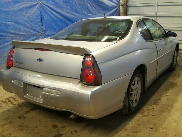 2G1WW12EX59232439 - 2005 CHEVROLET MONTE CARL 银色 照片 4