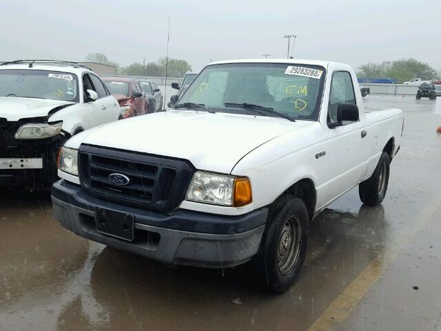 1FTYR10D75PA73088 - 2005 FORD RANGER WHITE photo 2