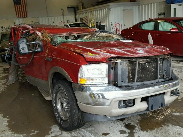 1FMNU43S5YEB68340 - 2000 FORD EXCURSION RED photo 1