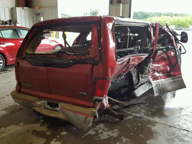 1FMNU43S5YEB68340 - 2000 FORD EXCURSION RED photo 4