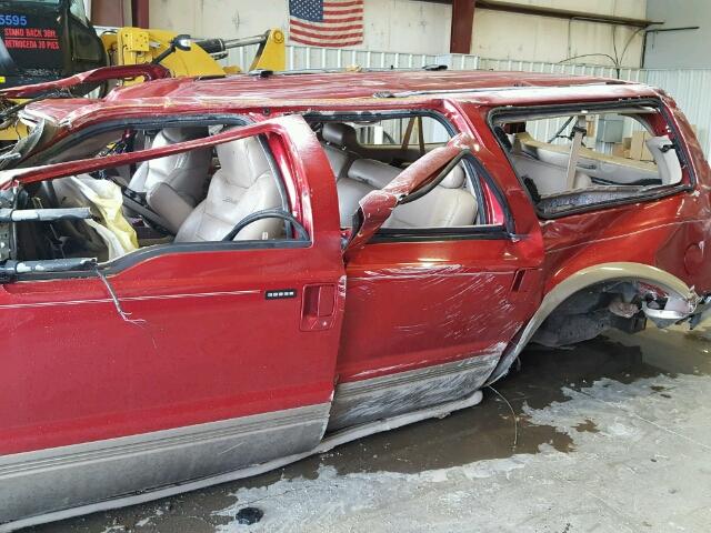 1FMNU43S5YEB68340 - 2000 FORD EXCURSION RED photo 9