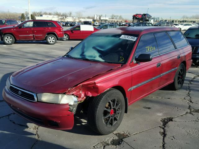 4S3BK6359S6352863 - 1995 SUBARU LEGACY L/O RED photo 2