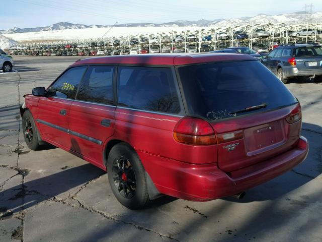 4S3BK6359S6352863 - 1995 SUBARU LEGACY L/O RED photo 3