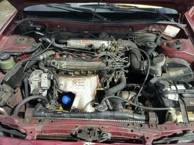 4T1SV21E5MU385131 - 1991 TOYOTA CAMRY DLX RED photo 7