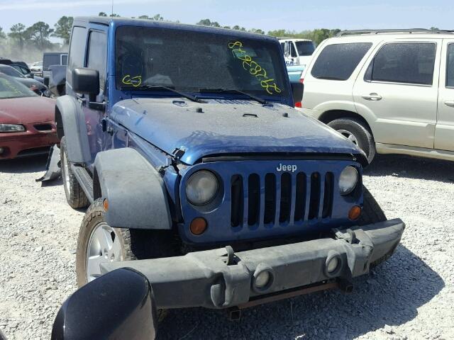 1J4FA24109L733354 - 2009 JEEP WRANGLER X BLUE photo 1