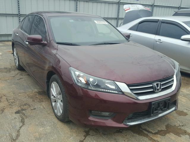 1HGCR2F85EA036202 - 2014 HONDA ACCORD EXL MAROON photo 1