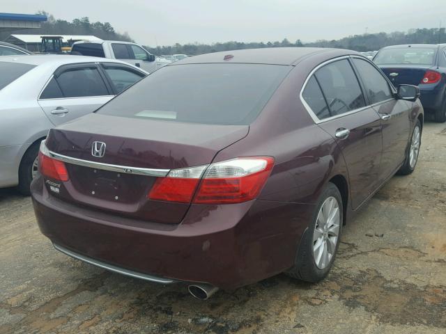 1HGCR2F85EA036202 - 2014 HONDA ACCORD EXL MAROON photo 4