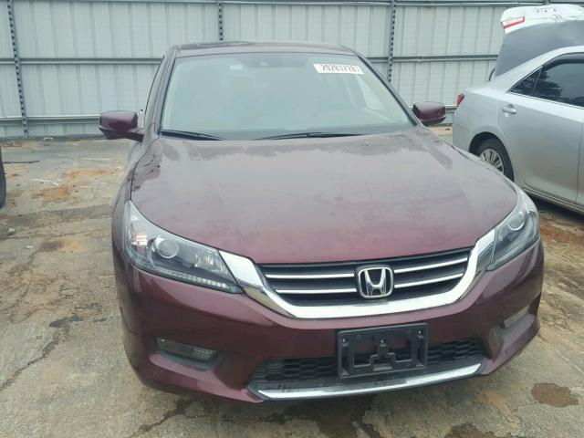 1HGCR2F85EA036202 - 2014 HONDA ACCORD EXL MAROON photo 9