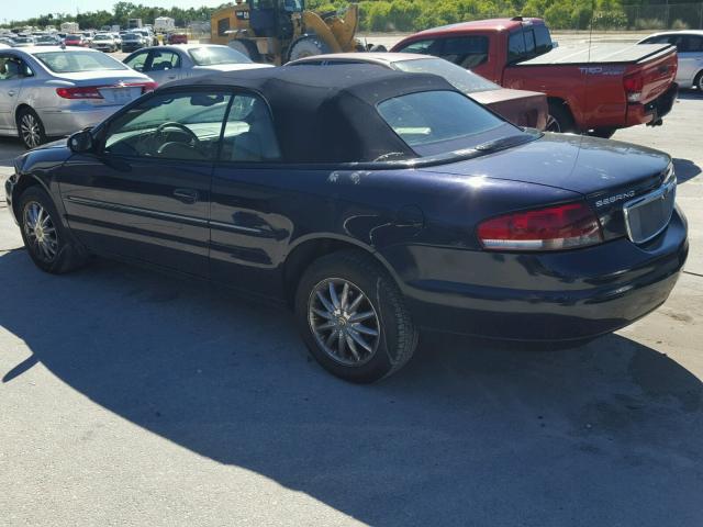 1C3EL65RX2N154068 - 2002 CHRYSLER SEBRING LI BLACK photo 3