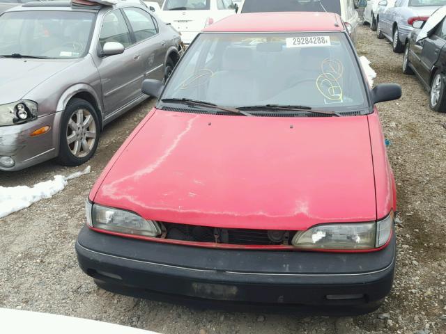 1Y1SK5466LZ157820 - 1990 GEO PRIZM BASE 红色 照片 9