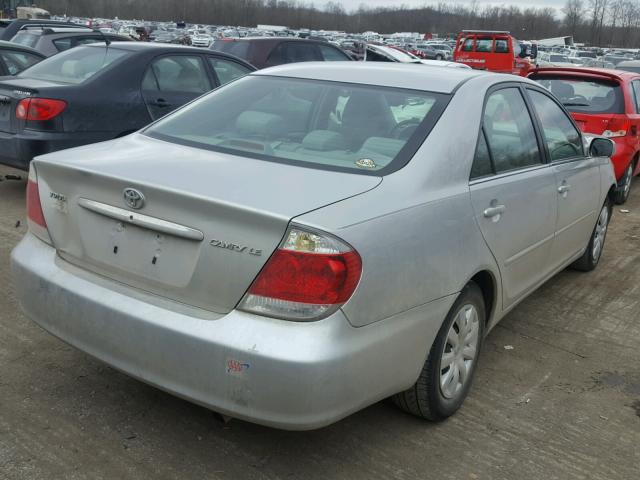 4T1BE32K36U709593 - 2006 TOYOTA CAMRY LE SILVER photo 4