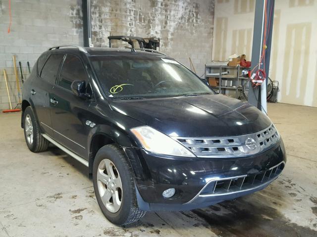 JN8AZ08W33W210259 - 2003 NISSAN MURANO SL BLACK photo 1