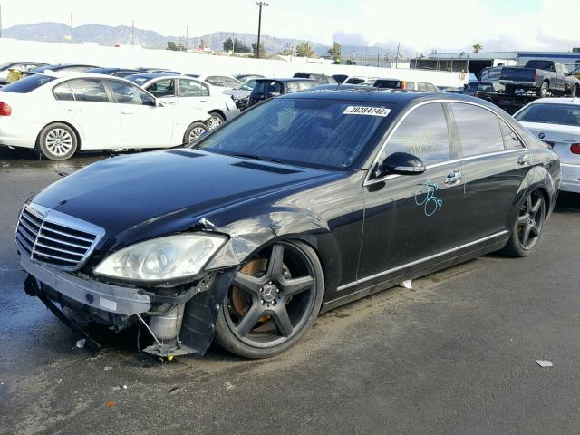 WDDNG71XX7A068581 - 2007 MERCEDES-BENZ S 550 BLACK photo 2