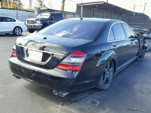 WDDNG71XX7A068581 - 2007 MERCEDES-BENZ S 550 BLACK photo 4