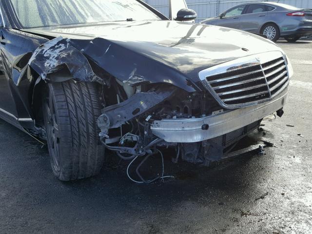 WDDNG71XX7A068581 - 2007 MERCEDES-BENZ S 550 BLACK photo 9