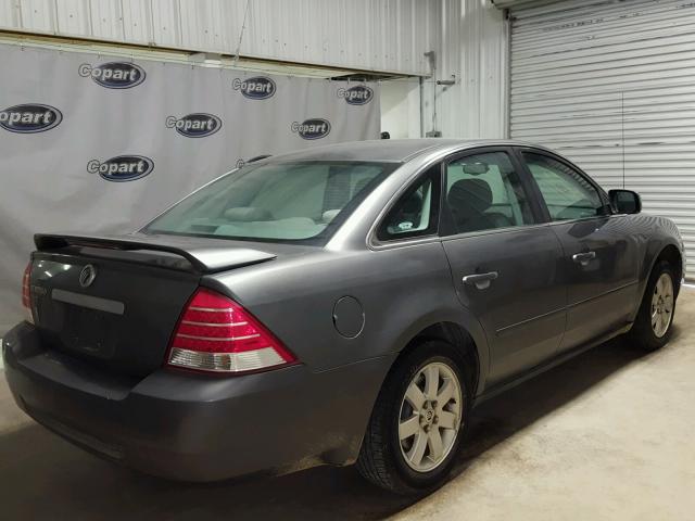 1MEFM40105G614557 - 2005 MERCURY MONTEGO LU GRAY photo 4