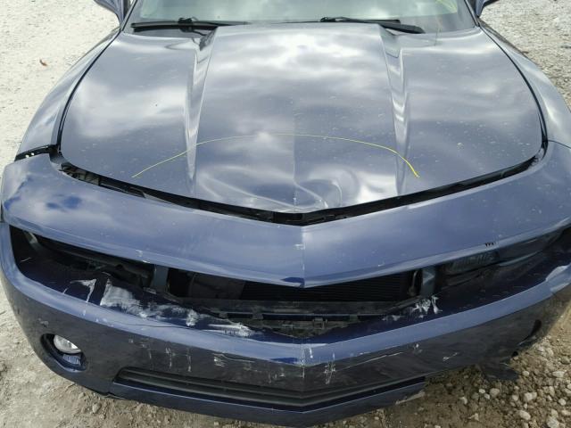 2G1FC1ED0B9119963 - 2011 CHEVROLET CAMARO LT BLUE photo 7