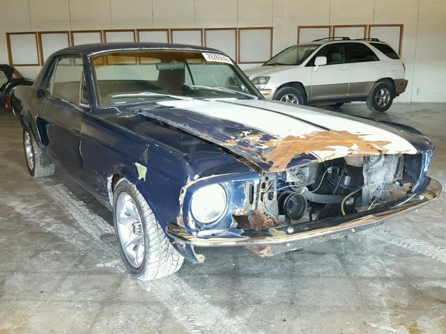 8R01T172265 - 1968 FORD MUSTANG BLUE photo 1