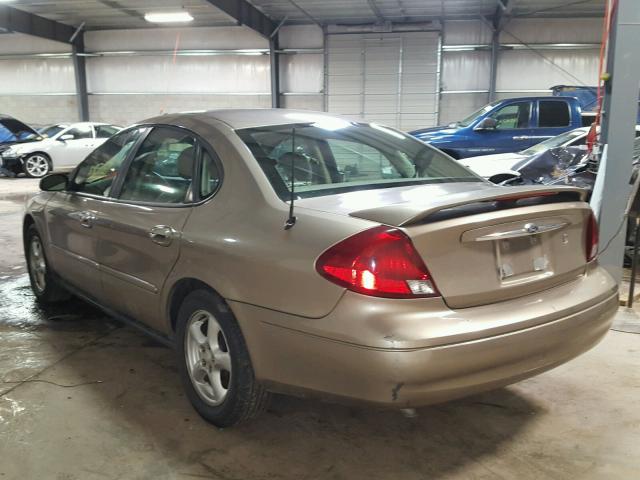 1FAFP55U23A155538 - 2003 FORD TAURUS SES BEIGE photo 3