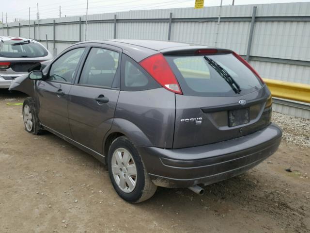 1FAHP37N37W192836 - 2007 FORD FOCUS ZX5 GRAY photo 3