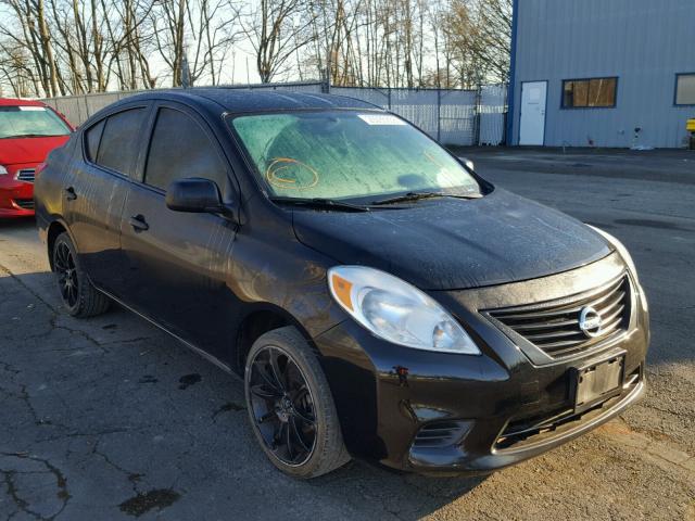 3N1CN7AP5EL866552 - 2014 NISSAN VERSA S BLACK photo 1