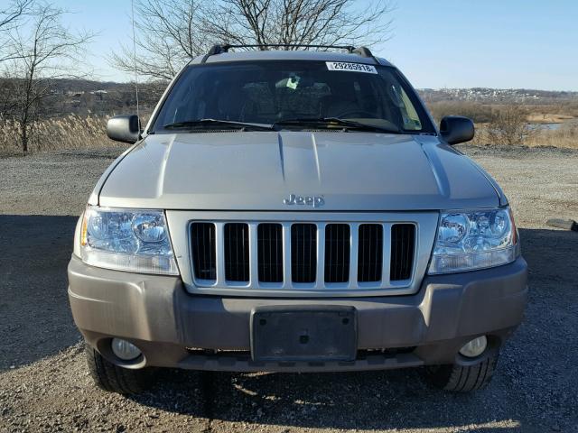 1J4GW48S54C338485 - 2004 JEEP GRAND CHER TAN photo 9