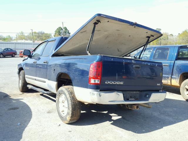 1D7HA18D64S680886 - 2004 DODGE RAM 1500 S BLUE photo 3