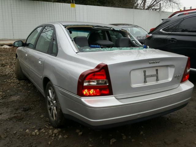 YV1TS91D221280380 - 2002 VOLVO S80 T6 TUR SILVER photo 3